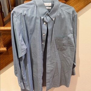 Classic Blue Dress Shirt for Men
